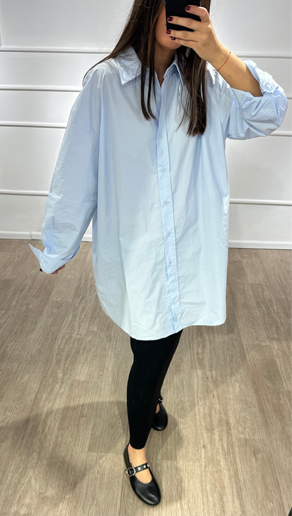 Chemise oversize Bleu ciel